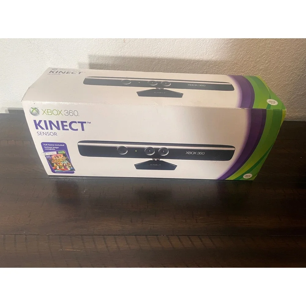 Microsoft Xbox 360 Kinect Sensor with Kinect Adventures Game Model 1414 Open Box